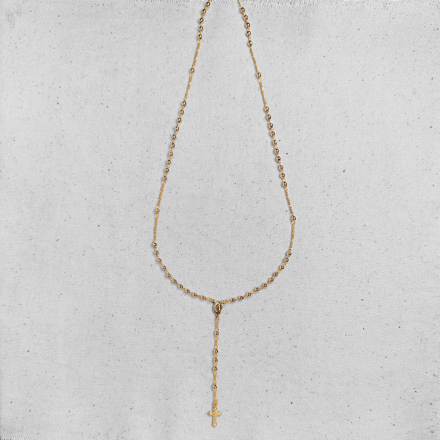 Traditional Rosary 18k Gold Filled Necklace