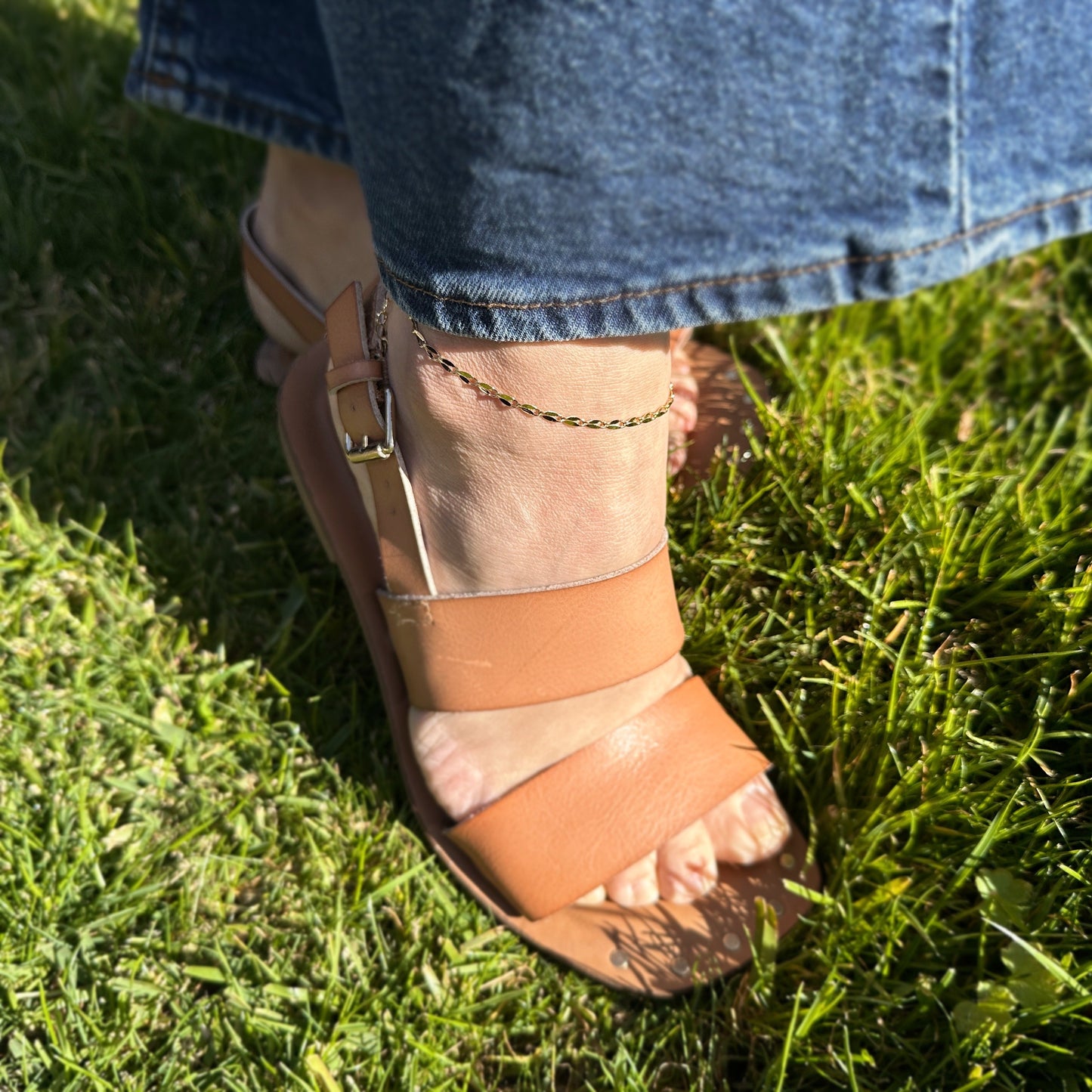 3mm Lip Chain 18k Gold Filled Anklet