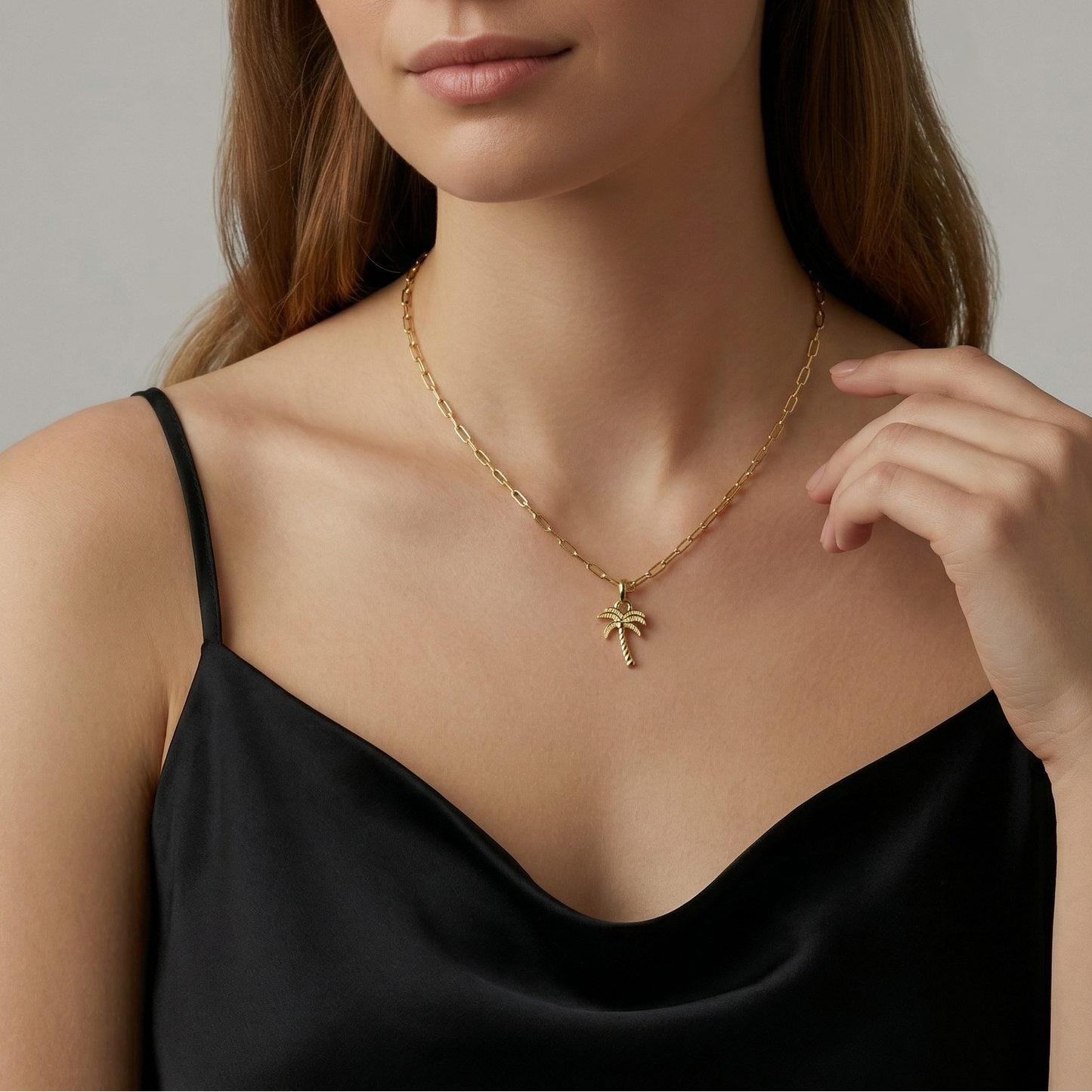 Palm Tree 16mm 18K Gold Filled Charm