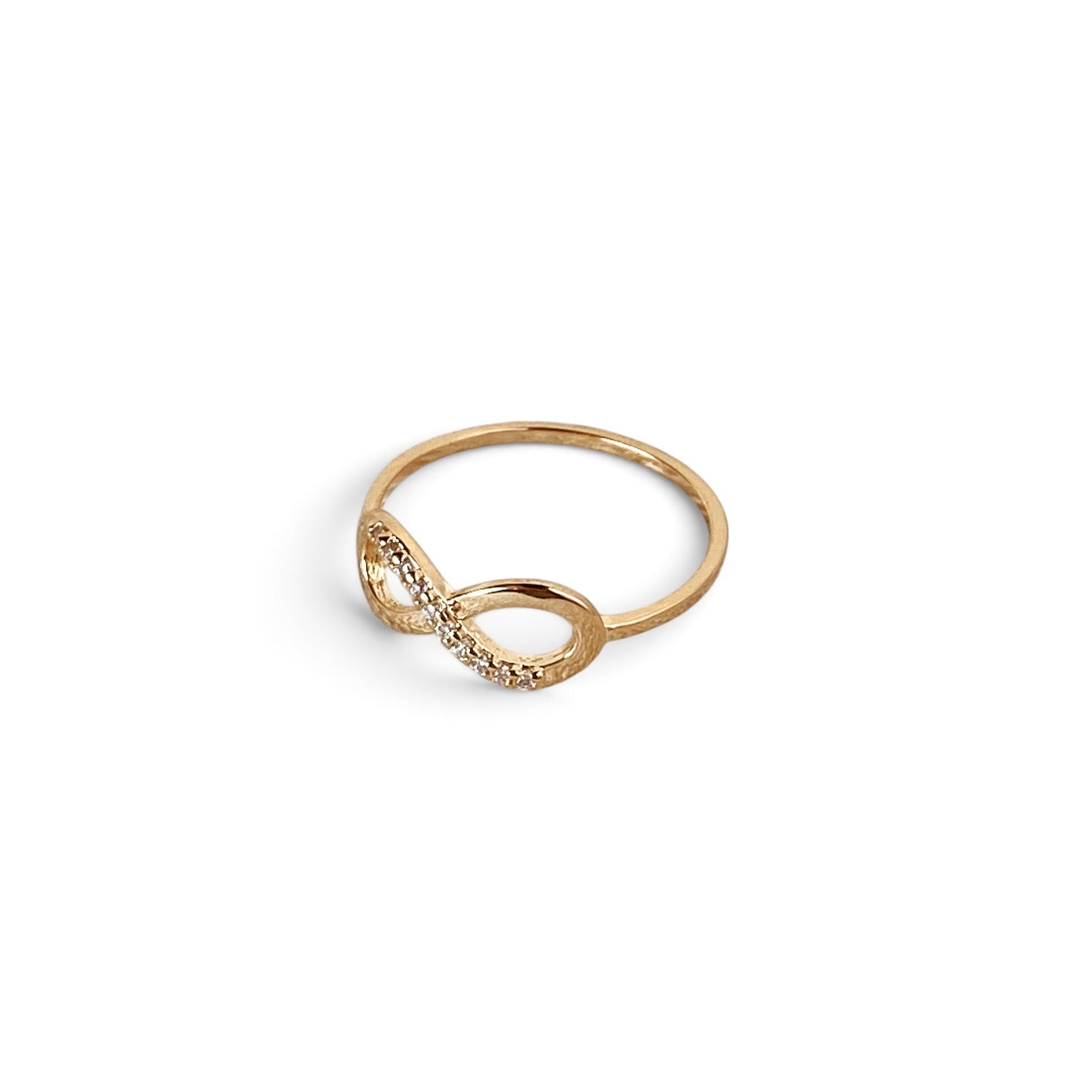 Infinity CZ Ring in 18K Gold Filled 