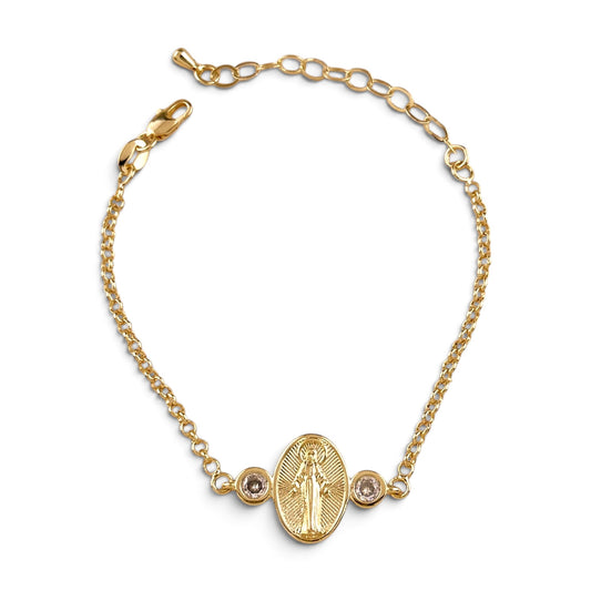 Lady of Grace CZ Bracelet