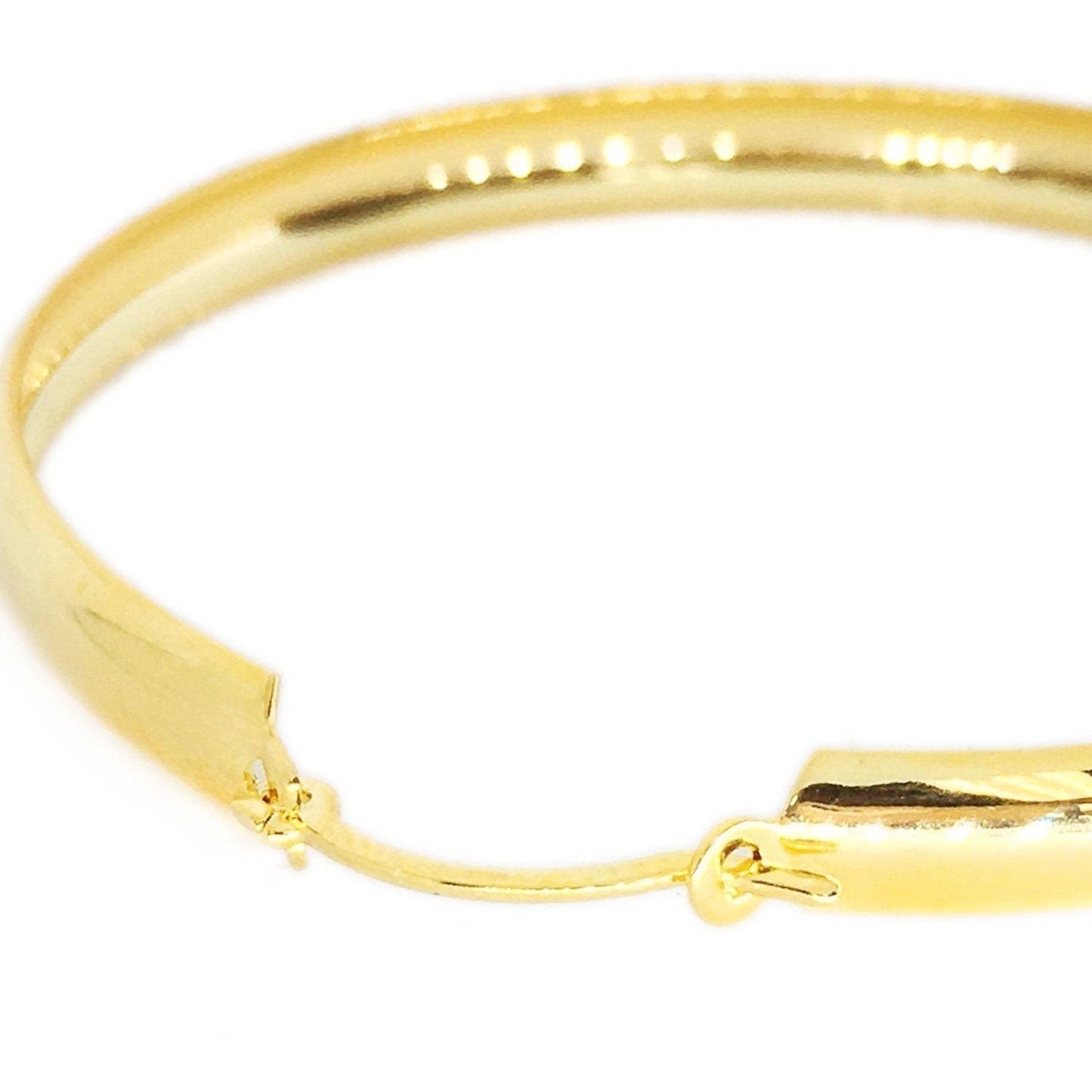 GoldFi Light 18k Gold Filled Hoop Earrings 50mm Diameter