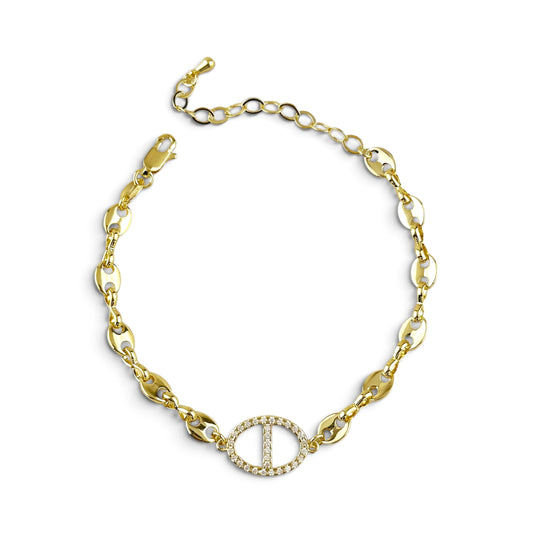 Mariner Link CZ Bracelet