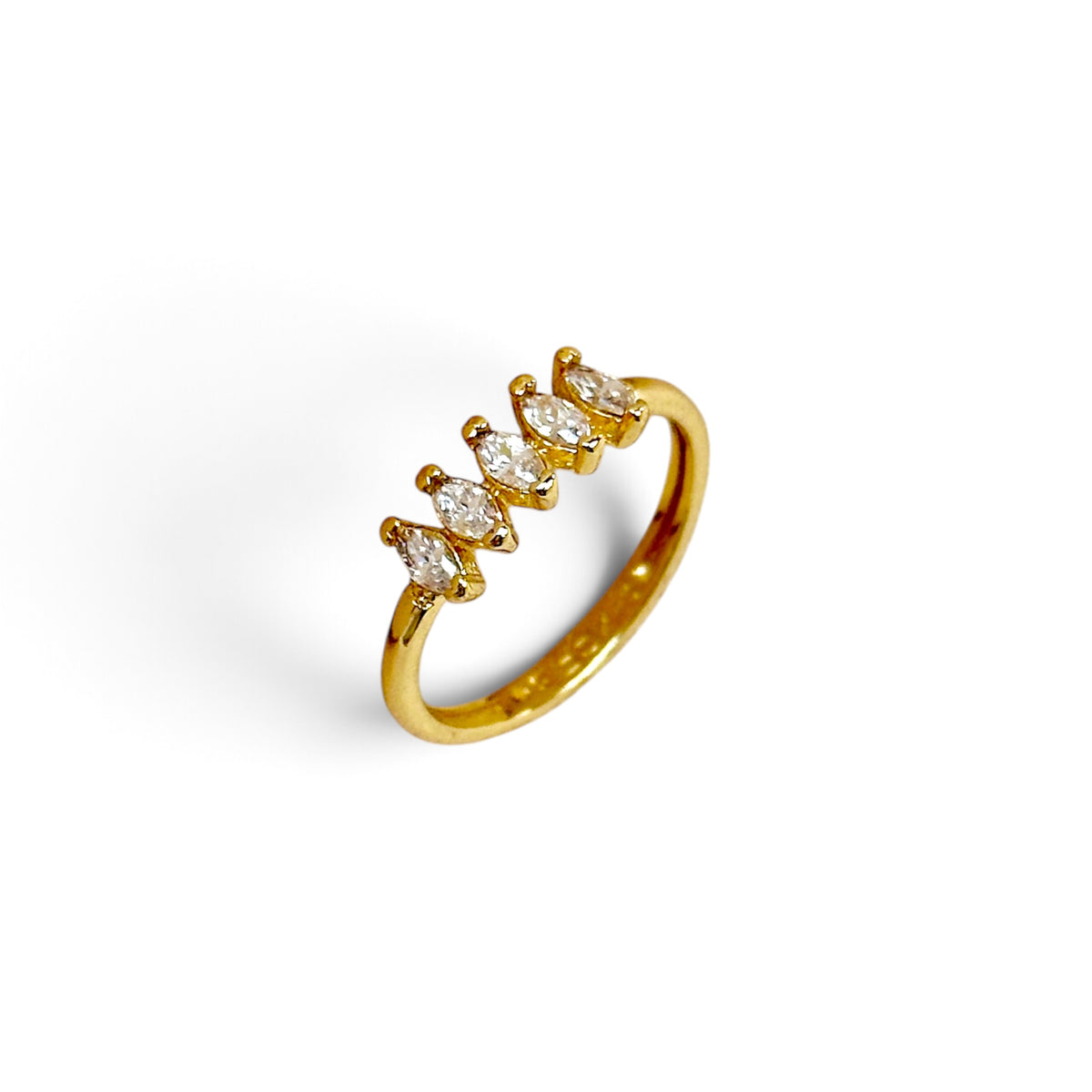 Marquise CZ 18K Gold Filled Ring