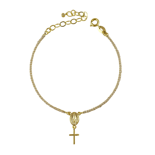 Miraculous Mary Riviera CZ Bracelet