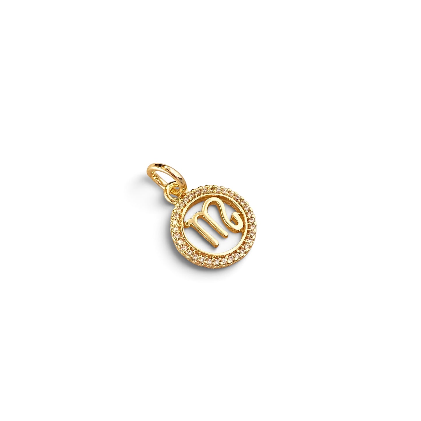 Petite Scorpio Zodiac Pendant  Closeup