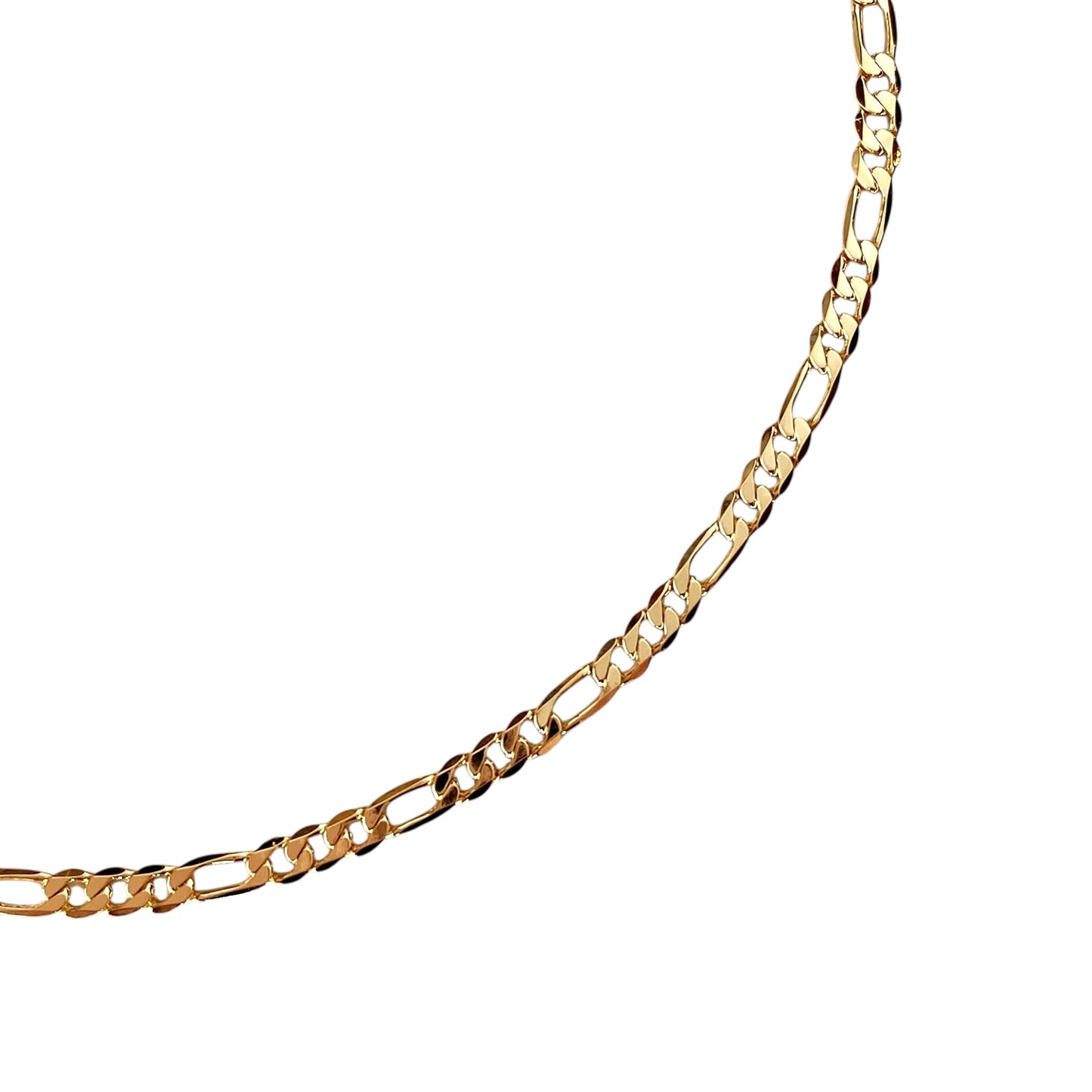 2.5mm Figaro Chain 18K Gold Filled Anklet