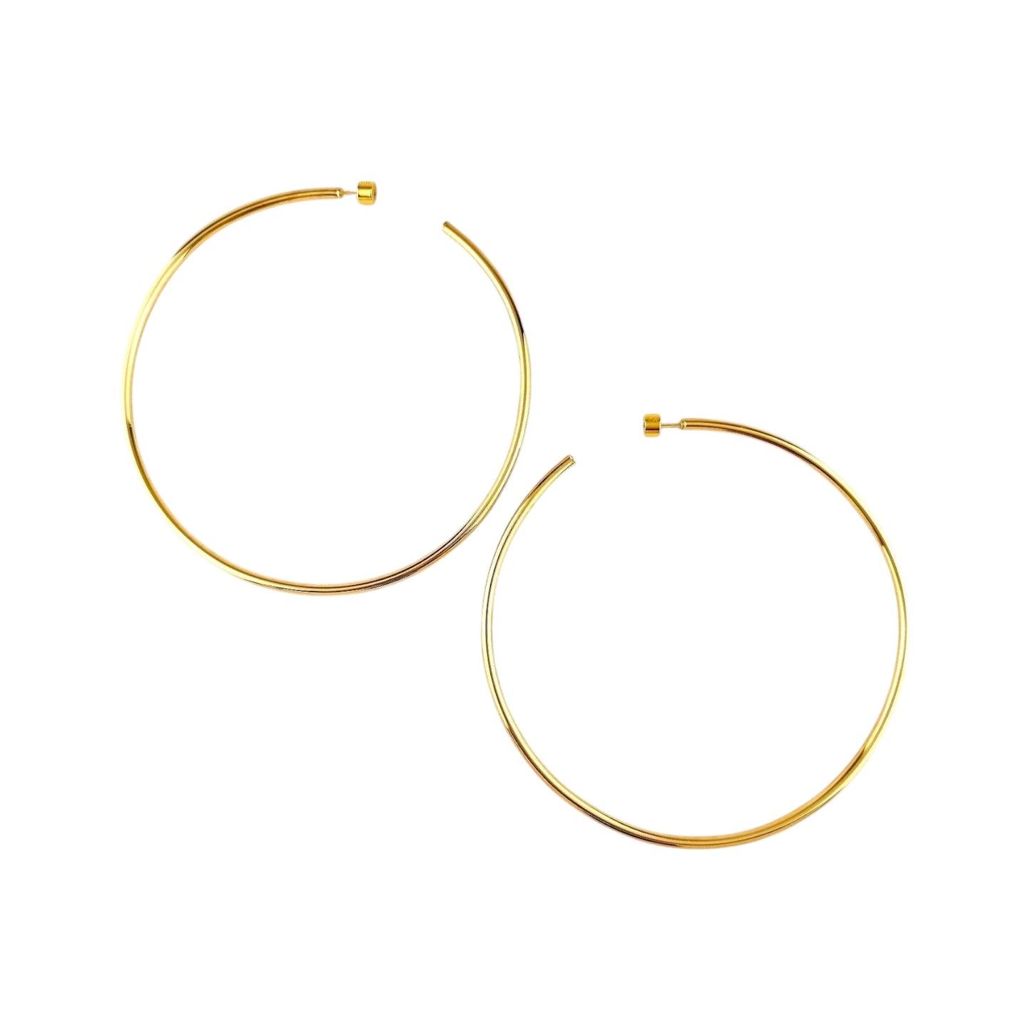 80mm Classic Hoop 18k Gold Filled Earring