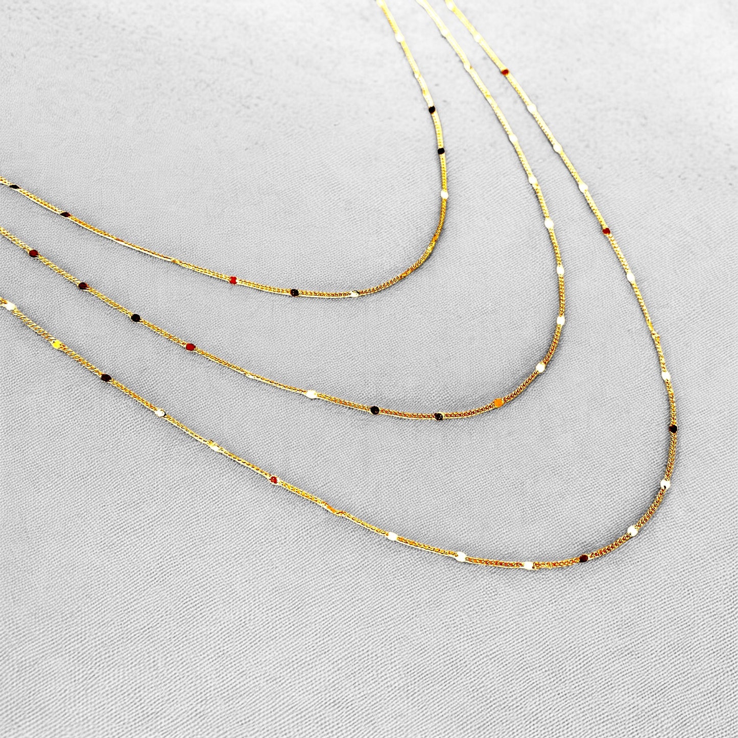 Delicate Curb Link Chain 18k Gold Filled Necklace