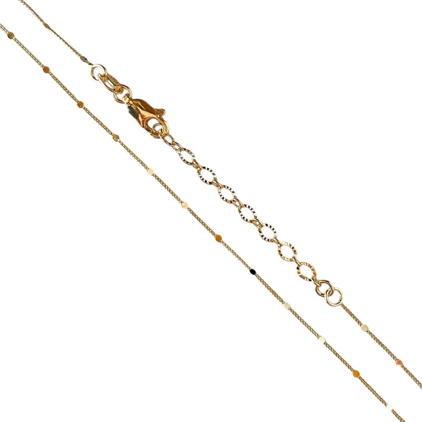 Delicate Curb Link Chain 18k Gold Filled Necklace