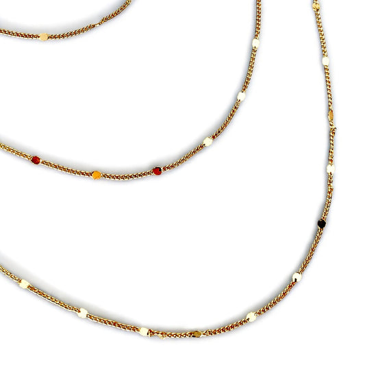 Delicate Curb Link Chain 18k Gold Filled Necklace