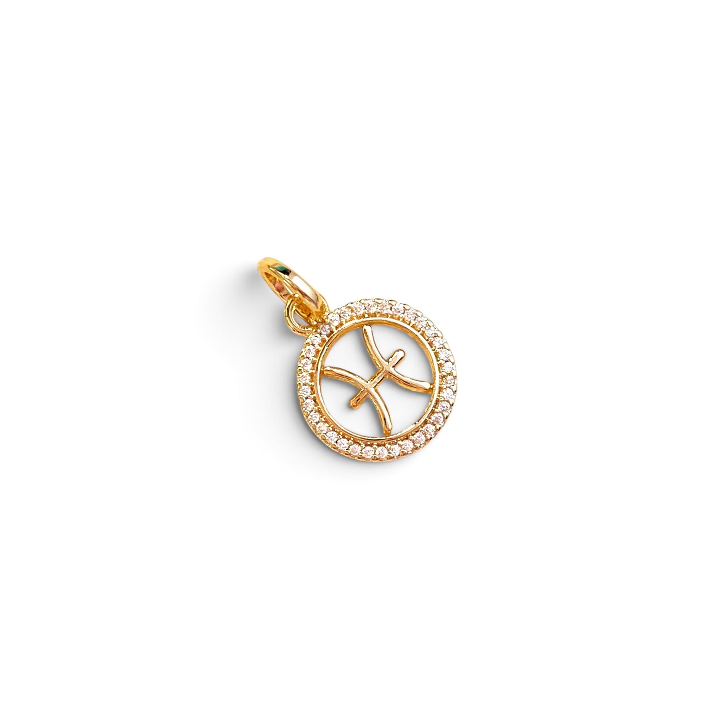 Pisces Zodiac Pendant Sideview