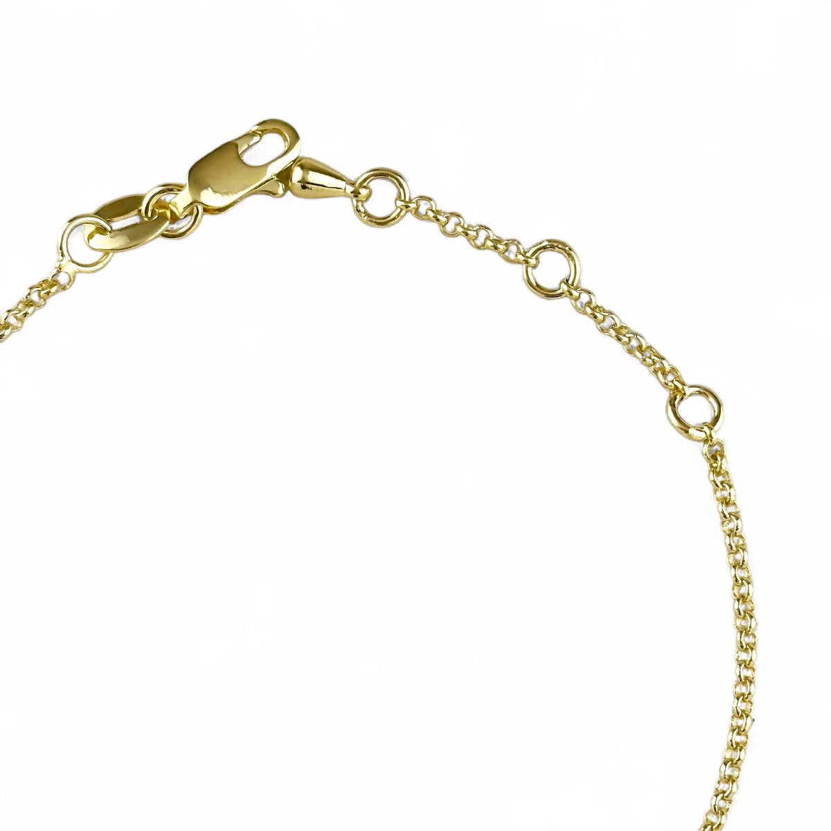 Pointed Rectangle CZ 18K Gold Filled Bracelet Closure