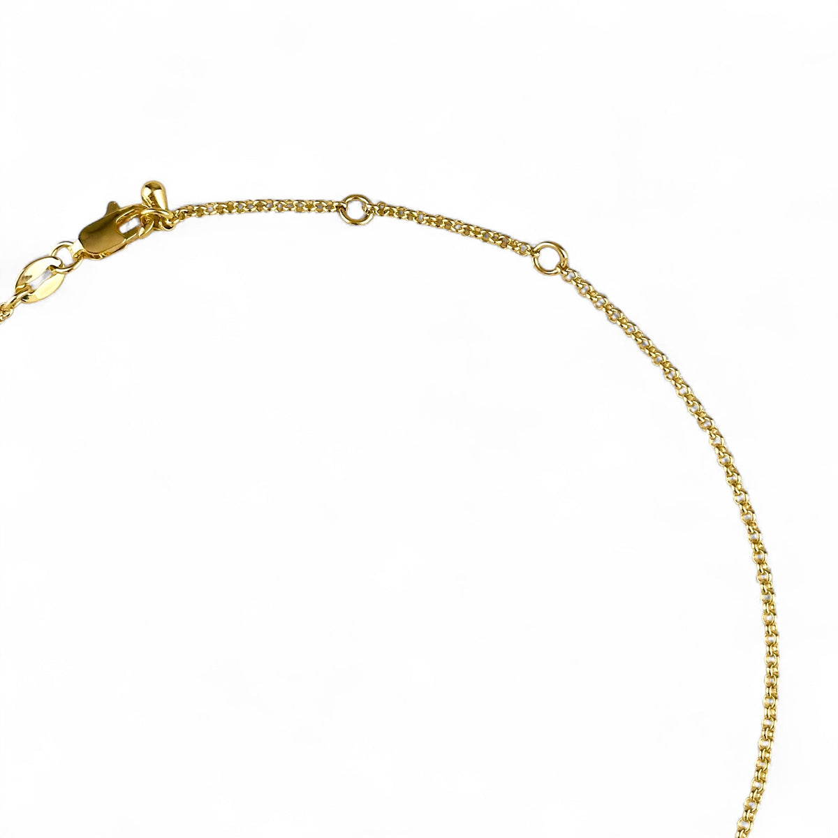 Pointed Rectangle CZ Necklace Closeup