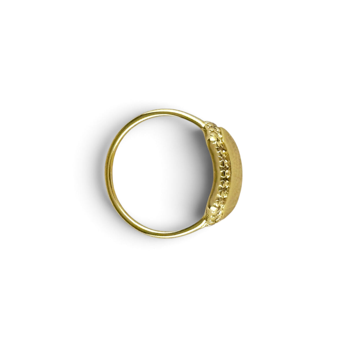 Pointed Rectangle CZ Ring Upview