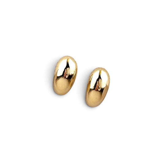 Polished Curve 15mm 18K Gold Filled Stud Earrings