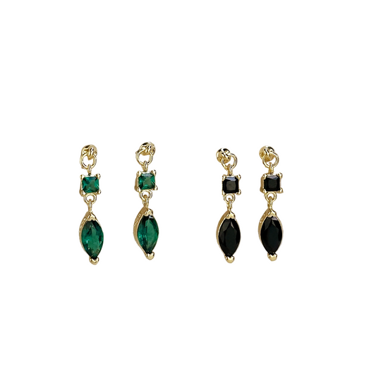 Princess & Marquise CZ Drop Earrings