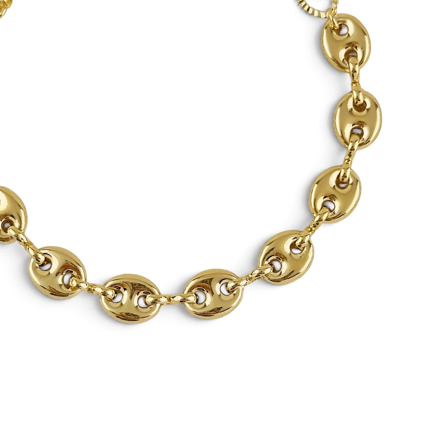 Puffy Mariner Chain 18K Gold Filled Bracelet