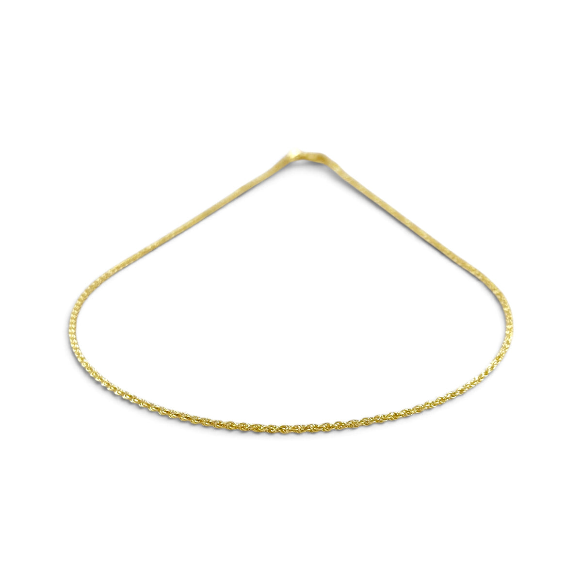 Rope Chain Necklace Frontview