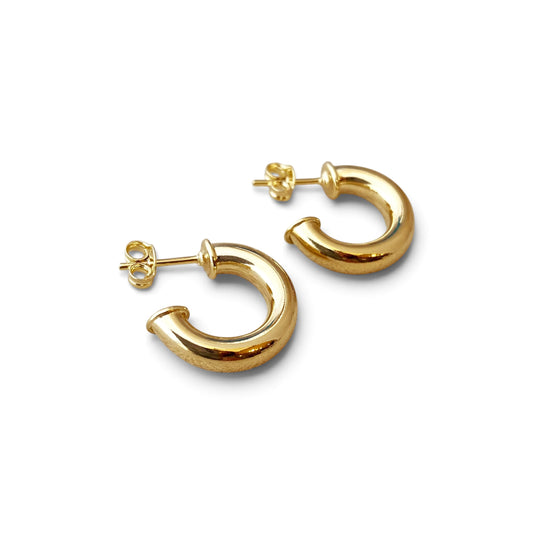 Rounded Open Hoop Earrings