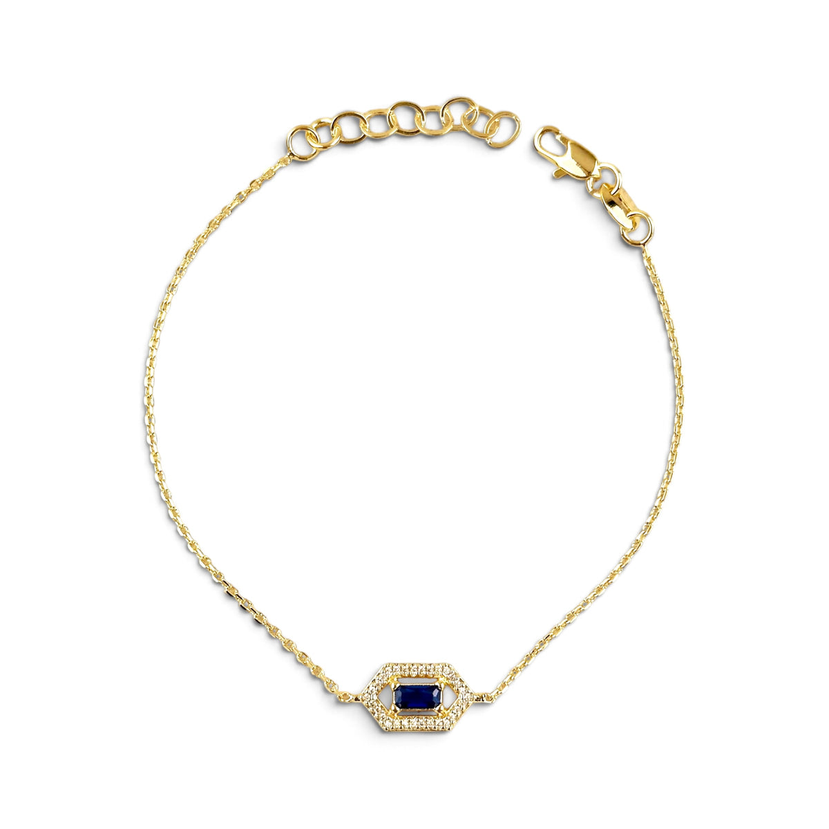 Saphire Birthstone CZ  Bracelet 