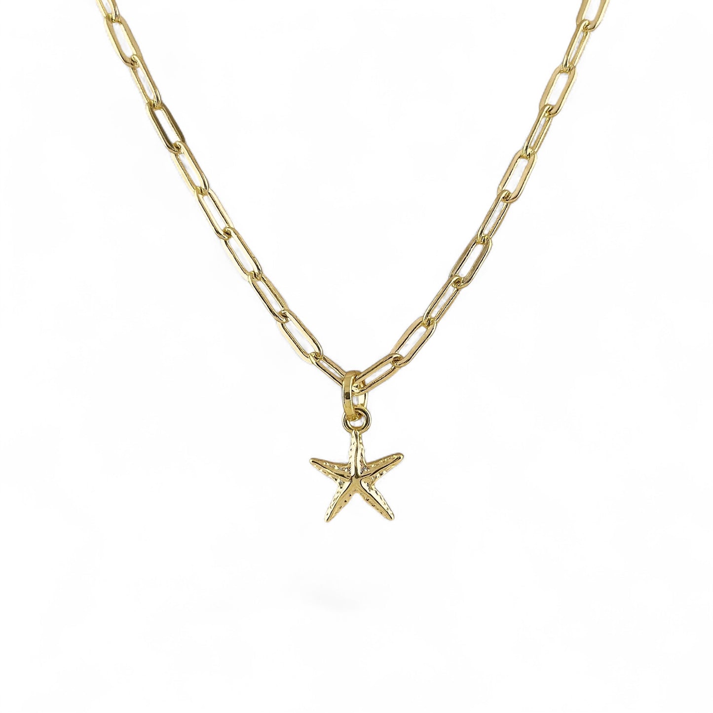 Sea Star Charm hanging on chain