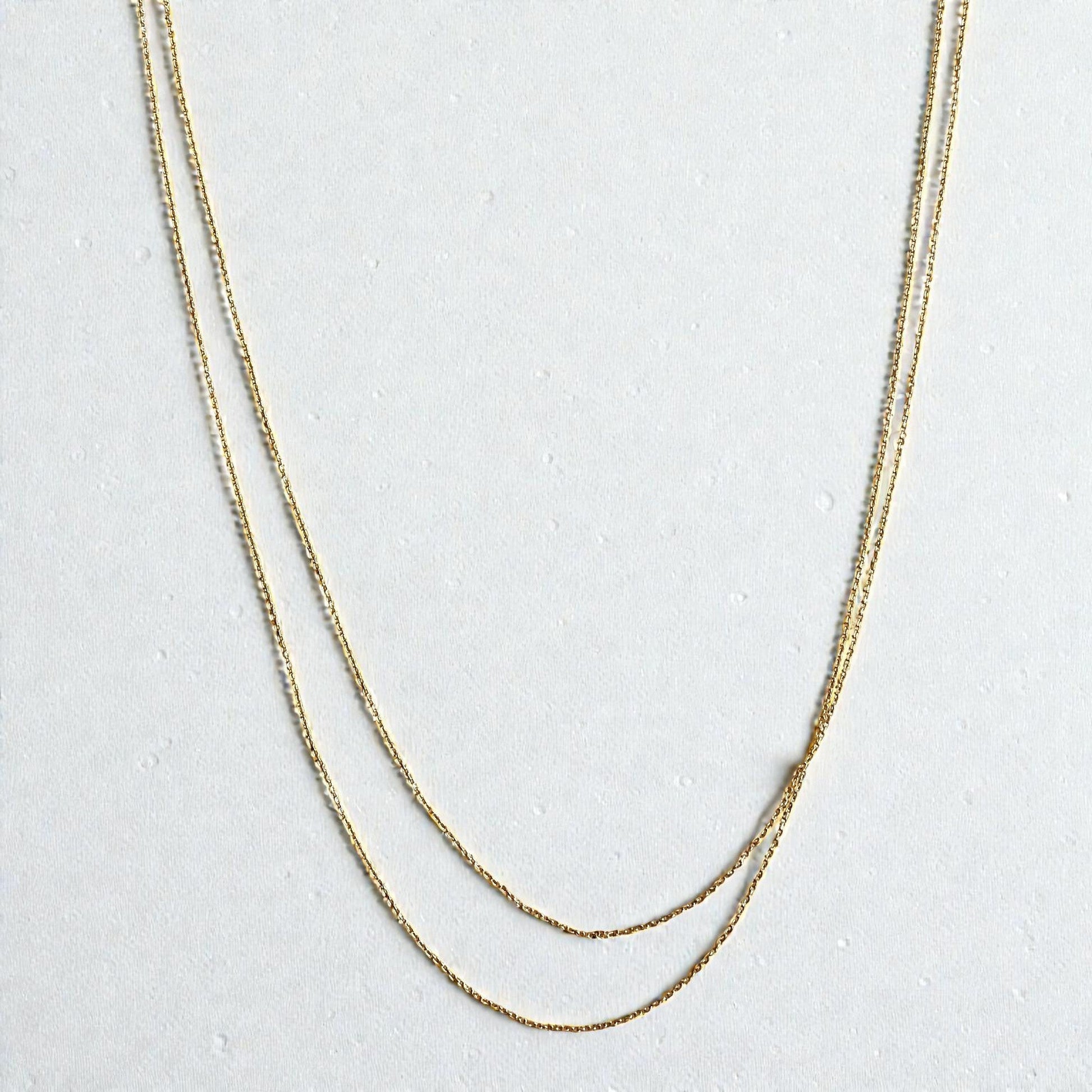 Skillus 18k Gold Filled Double Belly Chain Jewelry