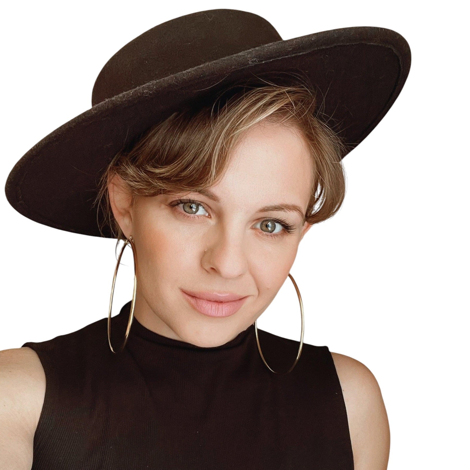 Skillus 18k Gold filled Oversized Hoop Earrings