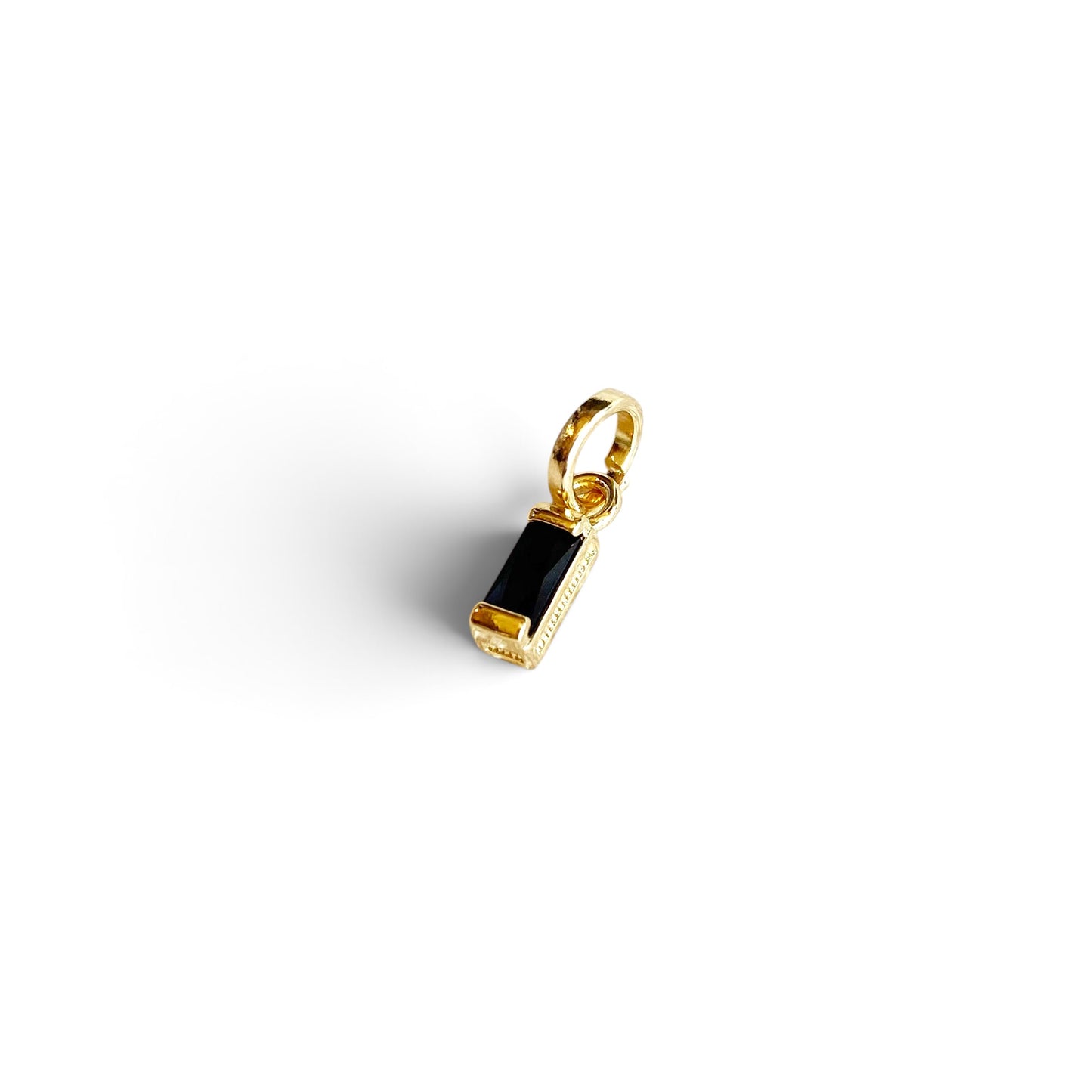 Skillus Baguette Black CZ Pendant