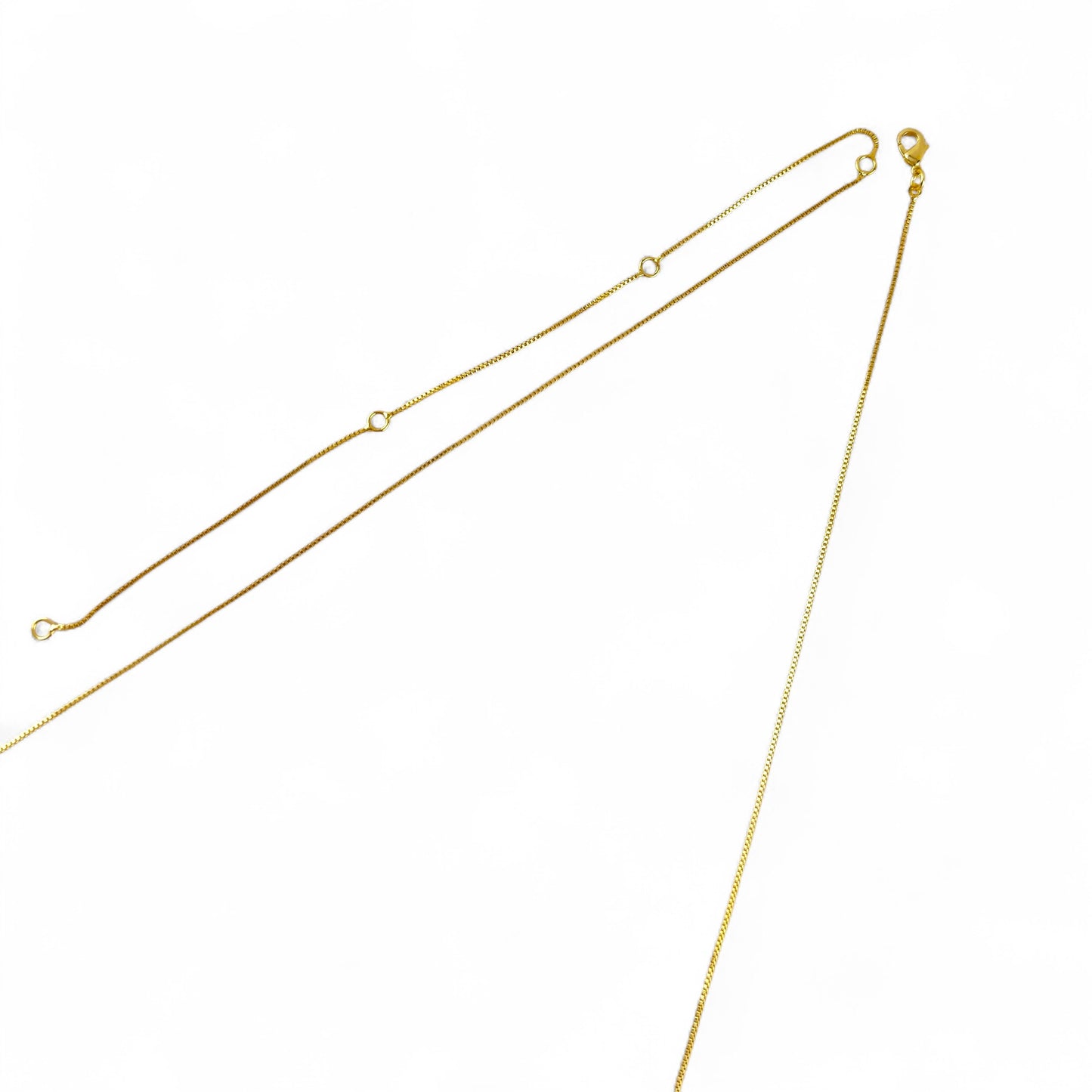 Skillus CZ Box Chain Belly Chain closeup