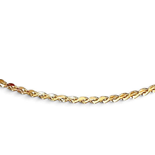 Skillus Flat Rope Chain Bracelet 18k gold filled