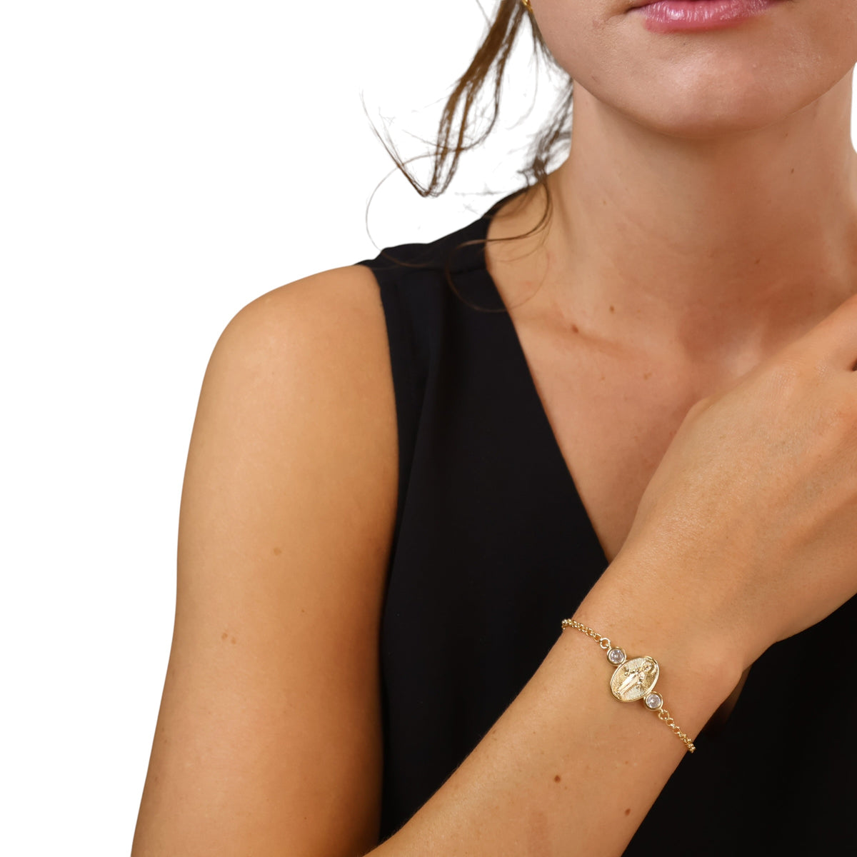 Skillus Lady of Grace CZ Bracelet on Model