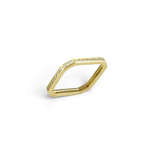 Skillus Square CZ Ring