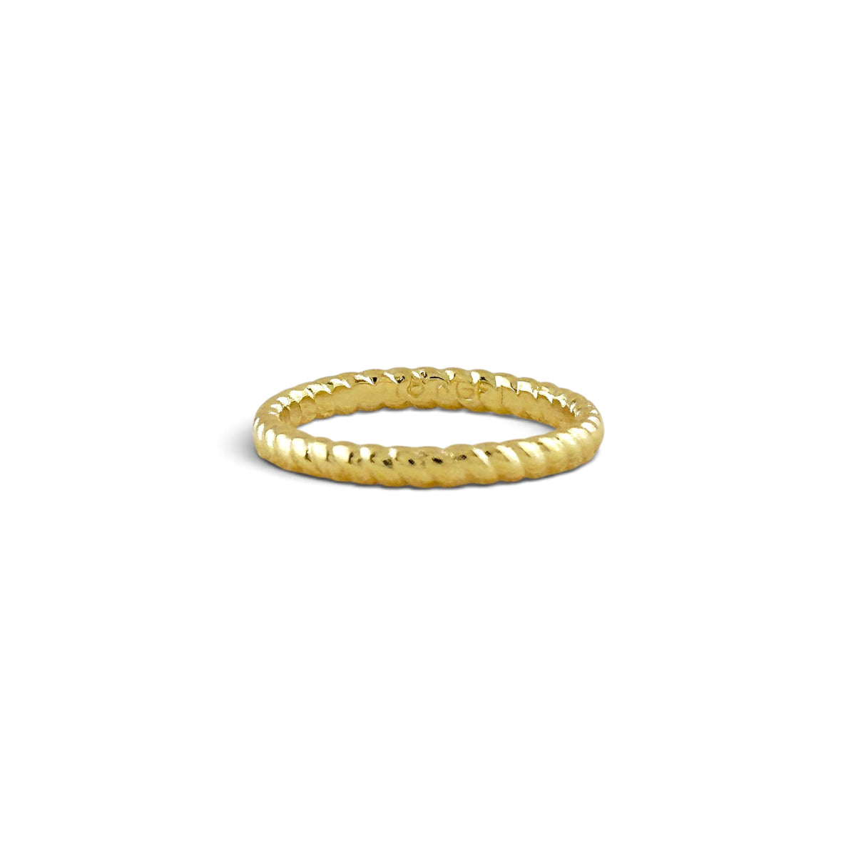 Skillus Twisted Band Ring Sideways
