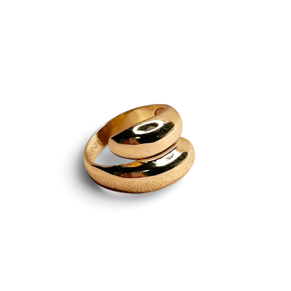 Spiral 18K Gold Filled Ring