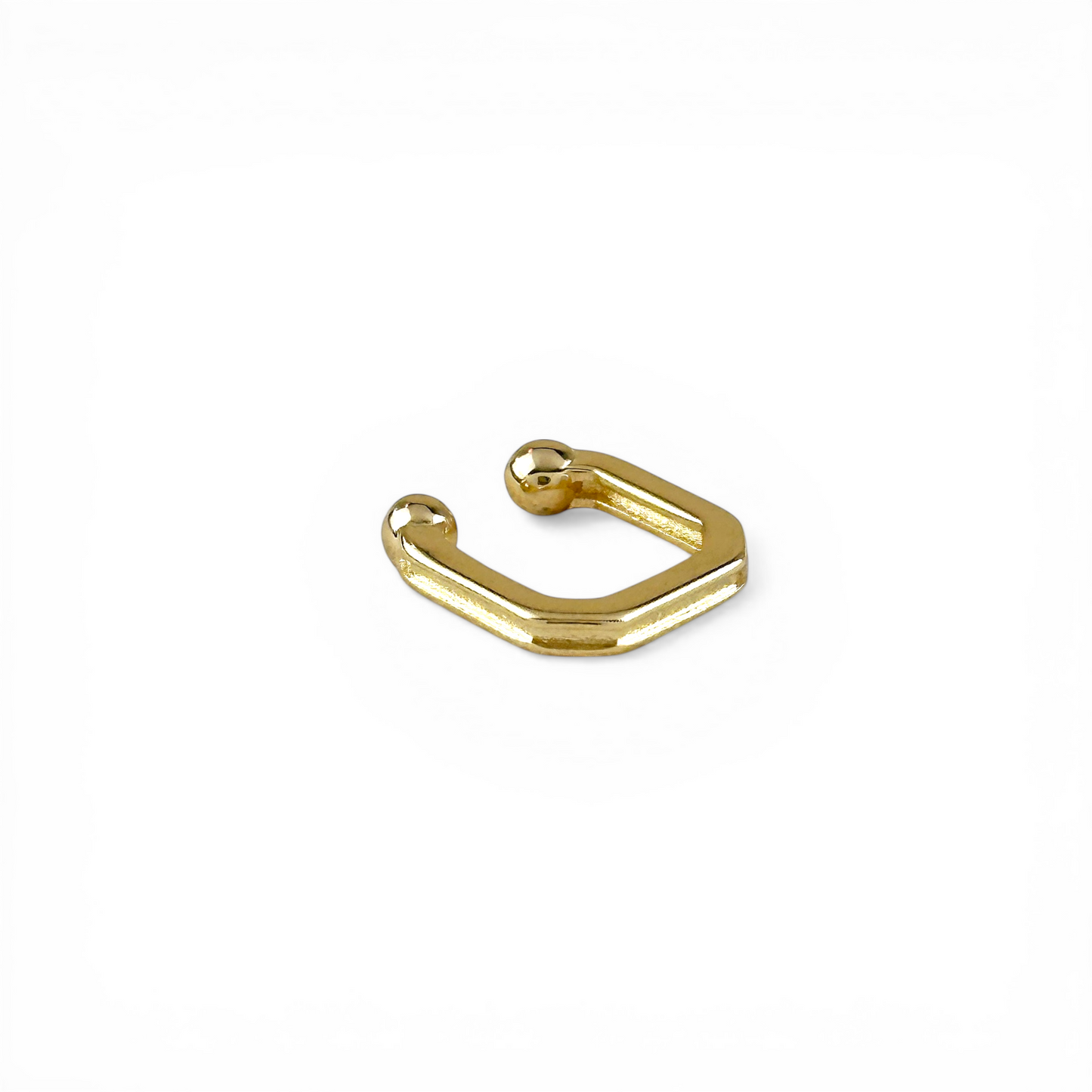 Square 18K Gold Filled Ear Cuff