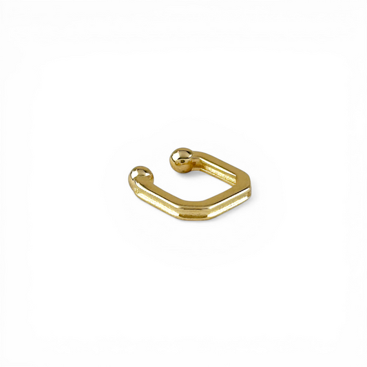 Square 18K Gold Filled Ear Cuff