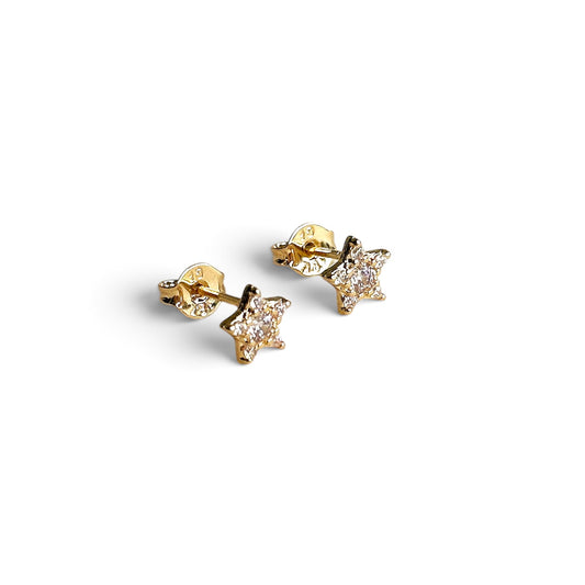 Star CZ Stud Earrings