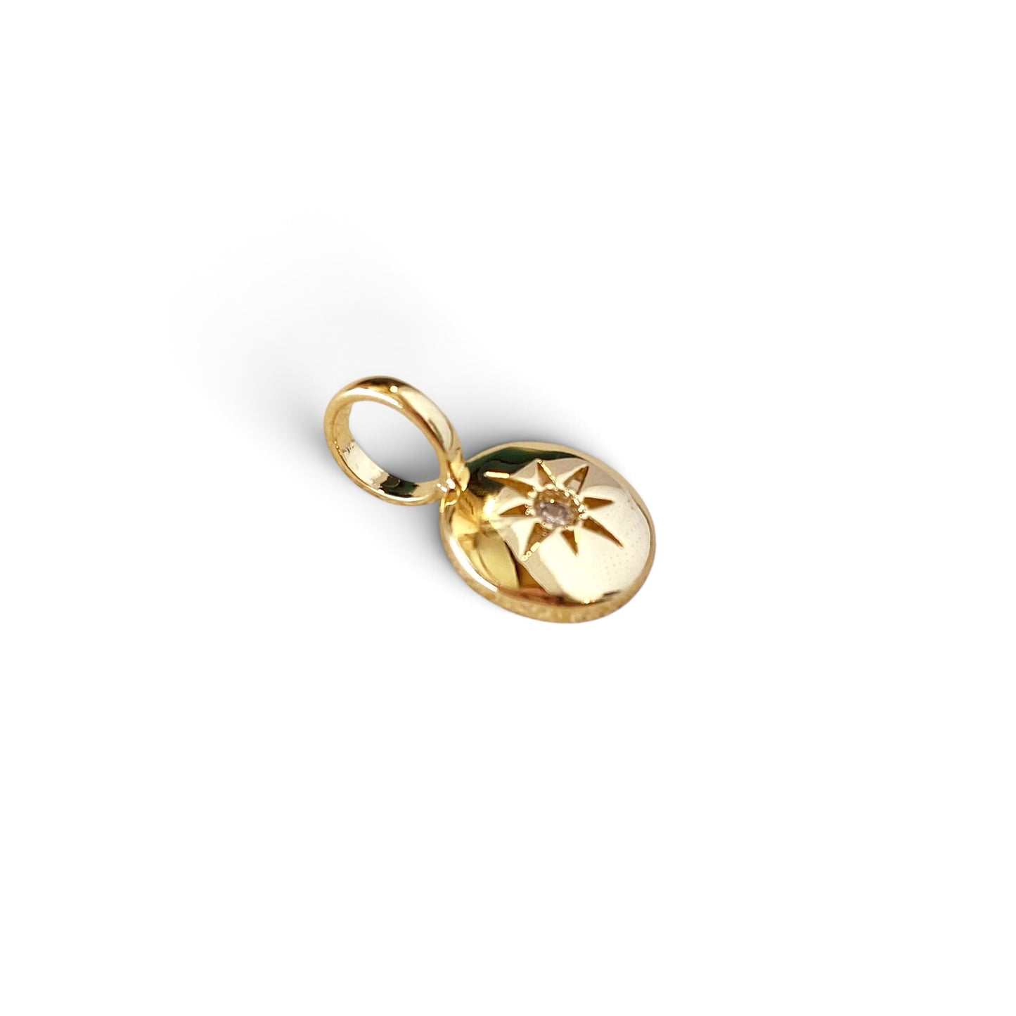 Starburst CZ Pendant Sideview