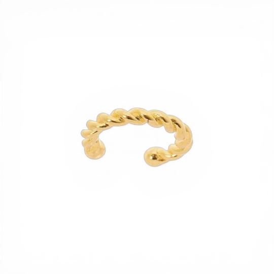 Twisted 18K Gold Filled Ear Cuff