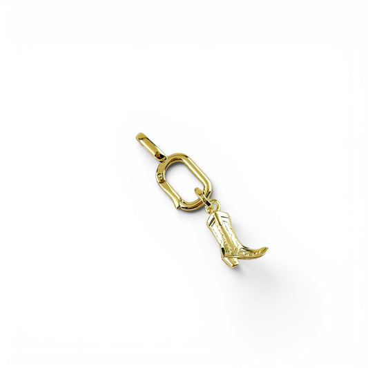 Western Boot 18mm 18K Gold Filled Charm