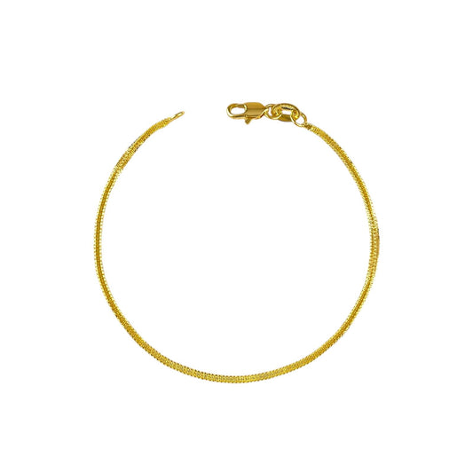 2mm Snake Chain 18k Gold Filled Bracelet