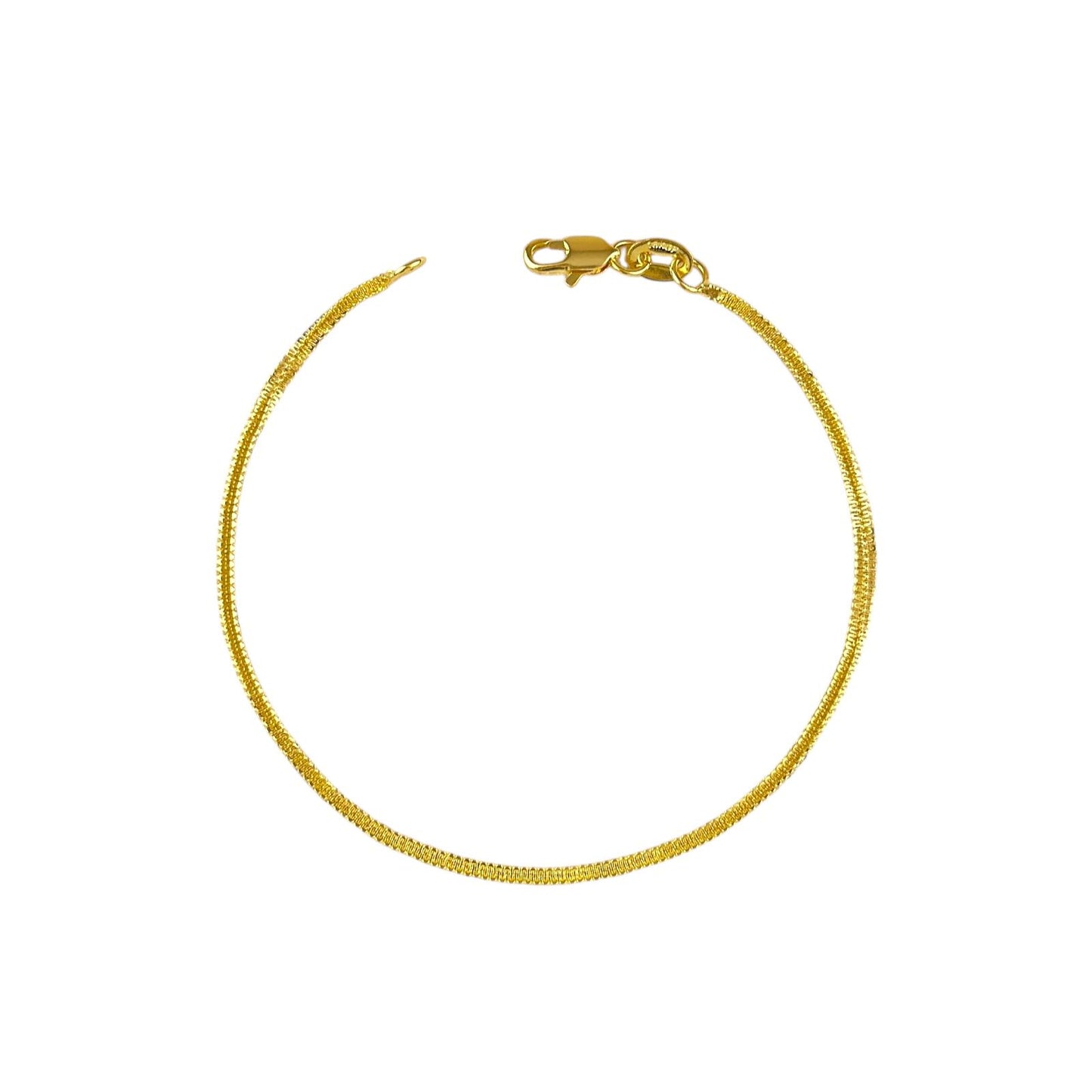 2mm Snake Chain 18k Gold Filled Bracelet