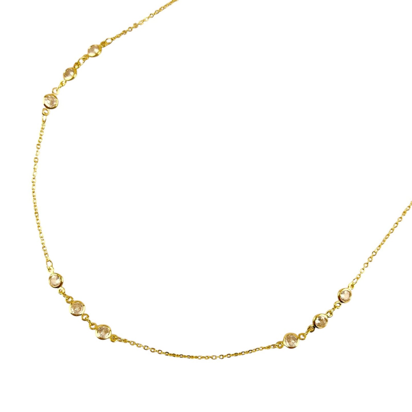 CZ Stone 18K Gold Filled Body Waist Chain Jewelry