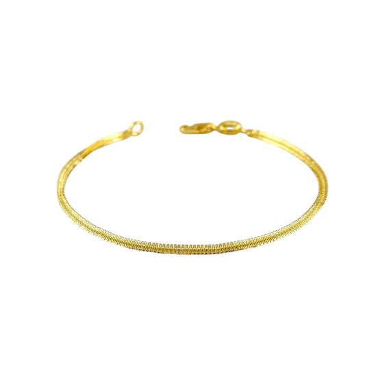 2mm Square Rope Chain 18k Gold Filled Bracelet