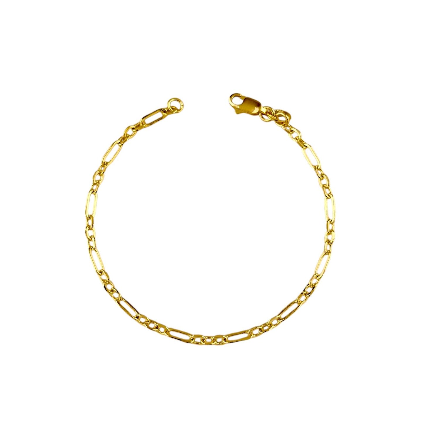 Figaro Chain 18K Gold Filled Bracelet