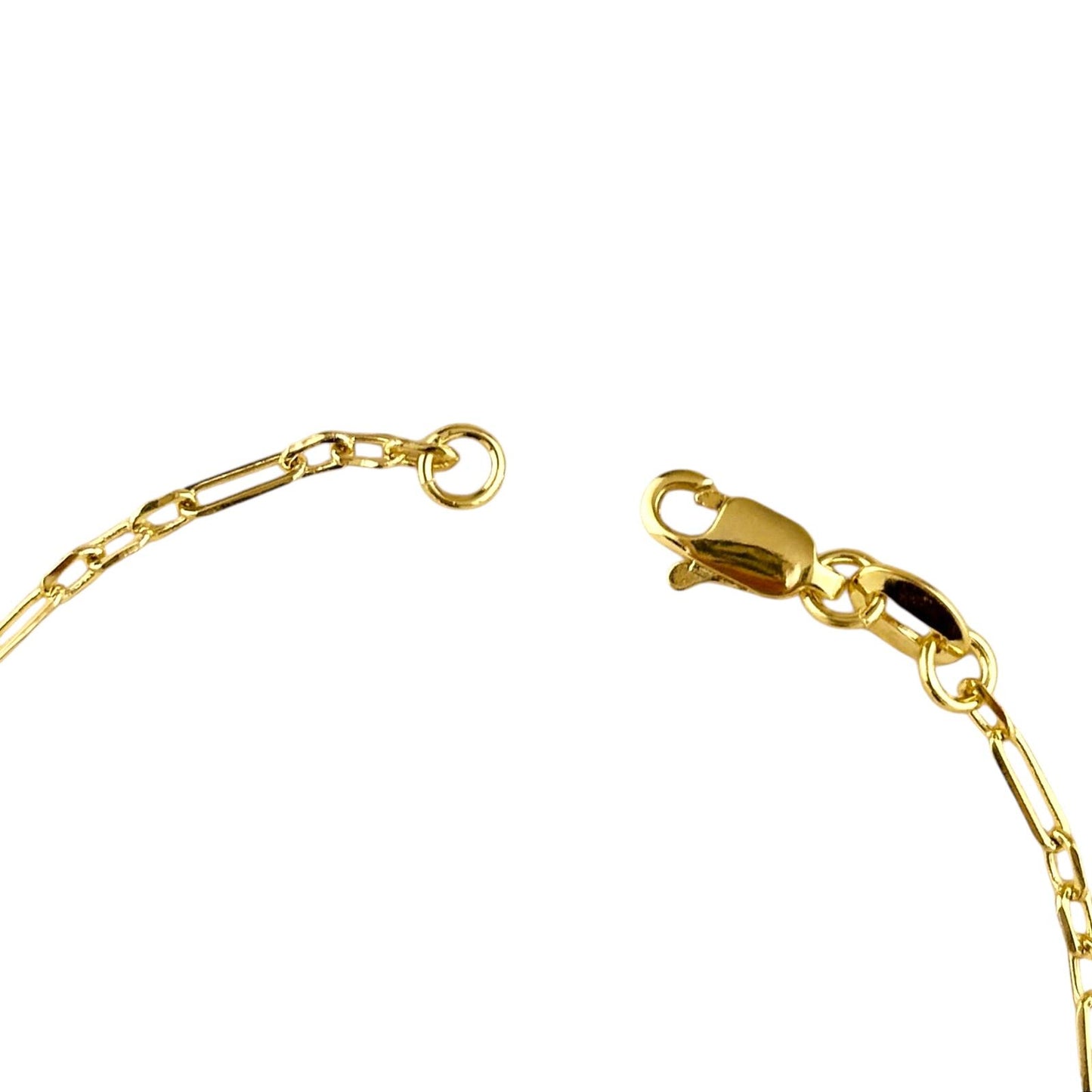 Delicate 3x1 Paperclip Link Chain 18k Gold Filled Bracelet