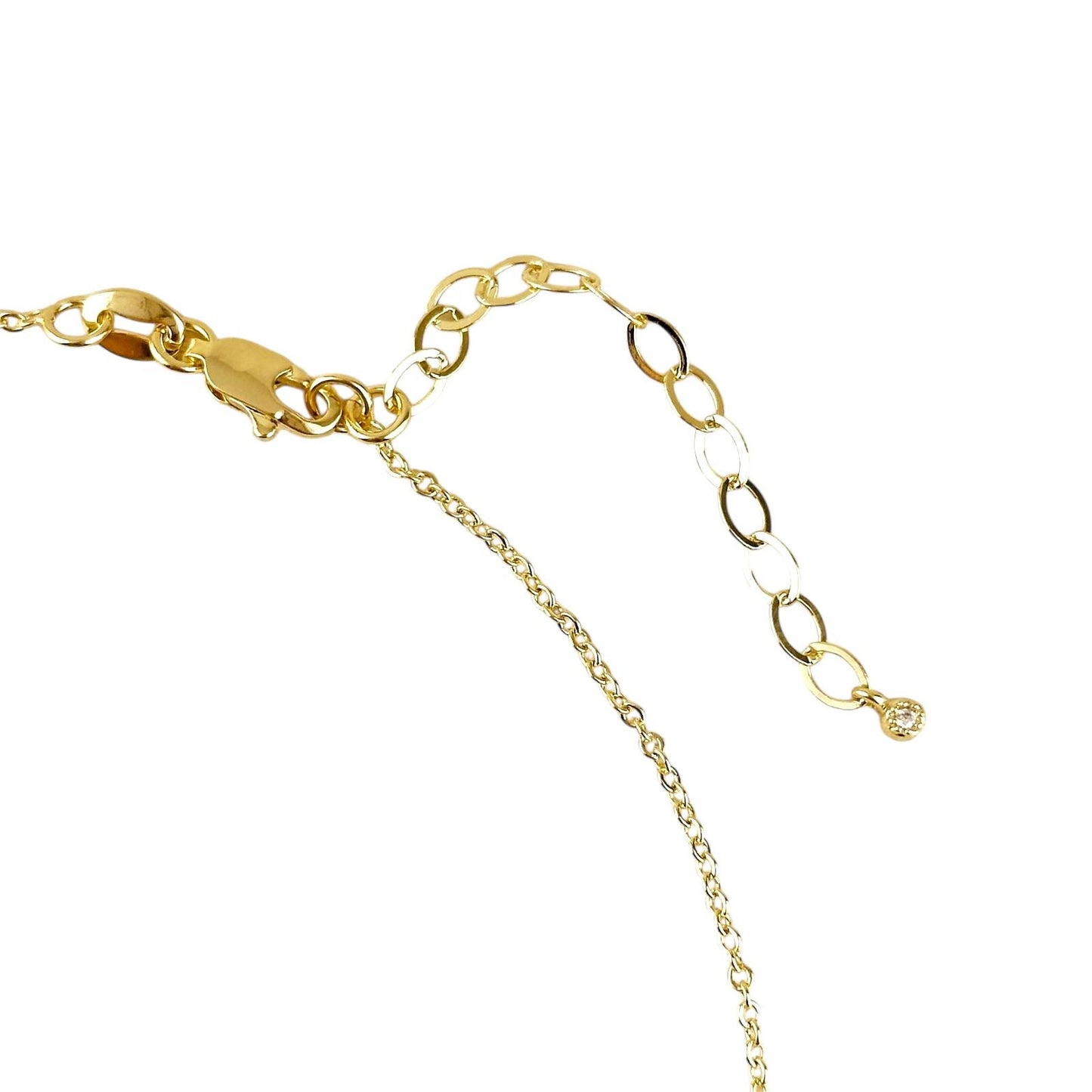 CZ Hamsa Hand 18k Gold Filled Necklace