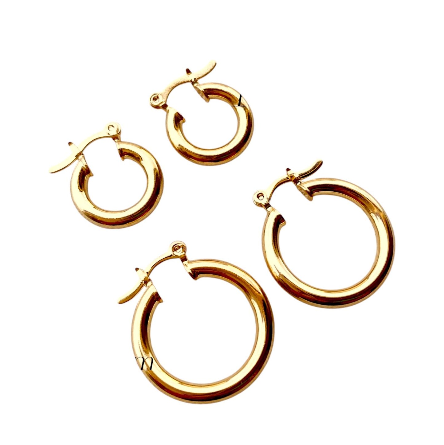 Classic Tube Hoop 18k Gold Filled Earrings