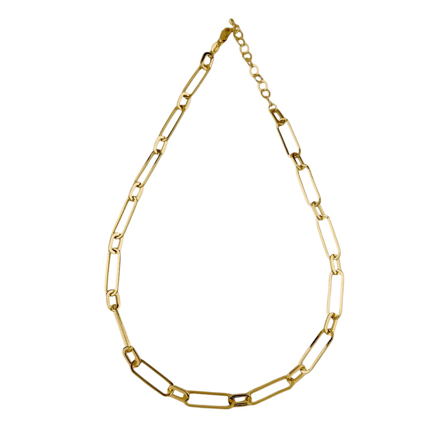 Chunky Paperclip Link Chain 18k Gold Filled Necklace